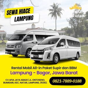 Travel Hiace Lampung Jakarta Bogor Via Kapal Eksekutif