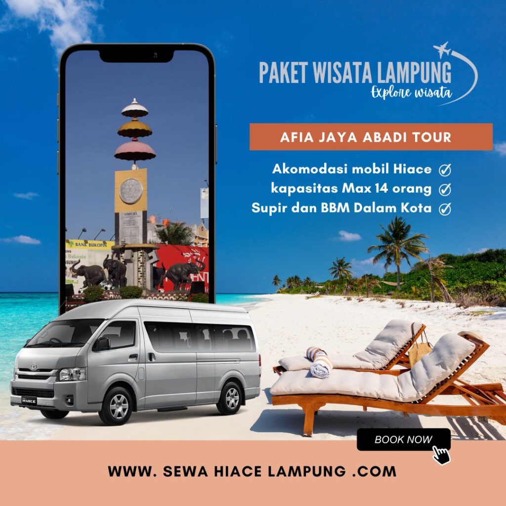 paket wisata sewa Hiace Lampung