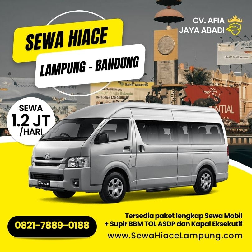 Sewa Hiace Lampung Bandung