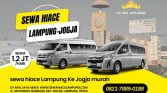 sewa hiace Lampung Ke Jogja murah