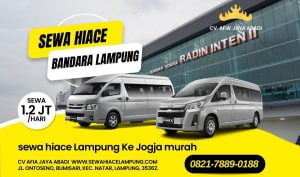 Rental Mobil Hiace Tulang Bawang Lampung 082178890188