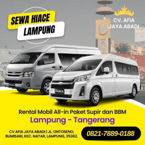 Sewa Hiace Lampung Tangerang Banten Jakarta ISTIMEWA! 0821-7889-0188
