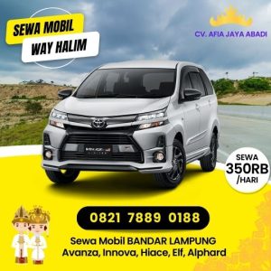 sewa mobil hiace Bandar Lampung