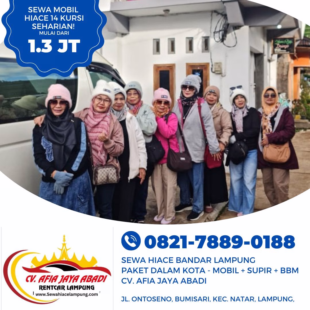 Sewa Mobil Hiace Lampung ke Jogja