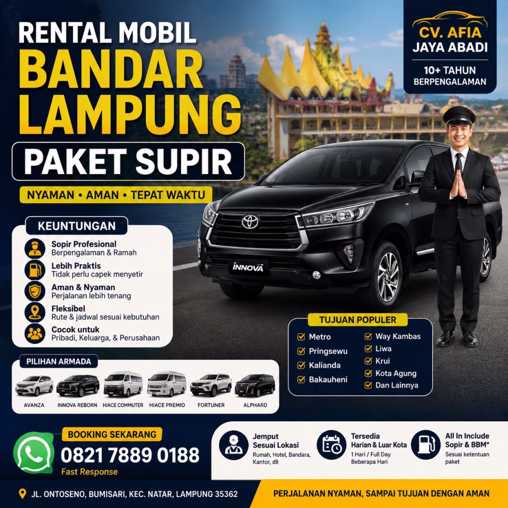 Rental Mobil Paket Wisata Way Kambas Lampung
