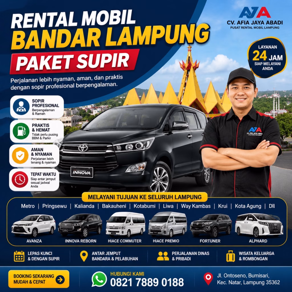 Rental Mobil Krui Lampung Terdekat